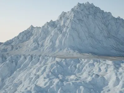 Rocky Desert Terrain 3D model