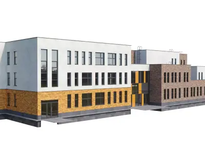 Kindergarten building 3 3D model