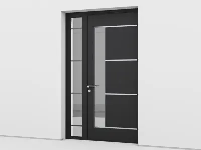 Aluminium door 150 3D model