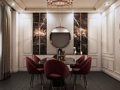 Dining Room Set 3D model