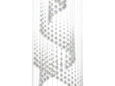 Crystal Ceiling Lamp 3D model purchase