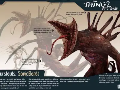 The Thing 2 - Sonic Beast -Rigged - Multi Sub - Concept Remake Low-poly 3D model