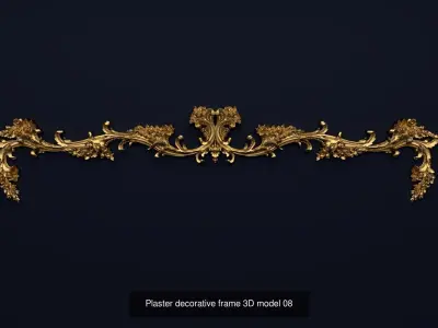 Collection onlay molding03 3D Model Pack