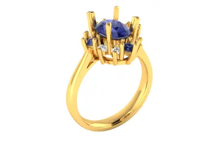 Women Ring  Render 3dm STL OBJ FBX Details 3D print model 328