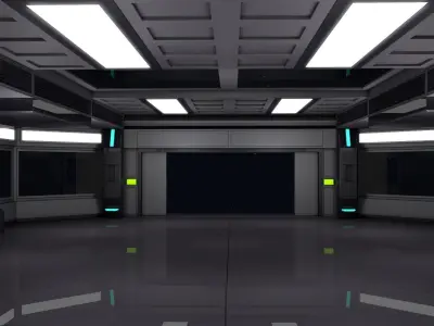 Sci Fi Interior 3D model
