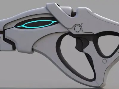 Science Fiction Gun 6 3D model