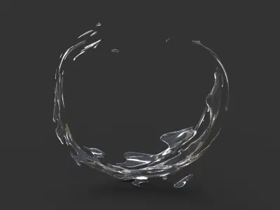 Magma fire portal and Aqua collection 3D model