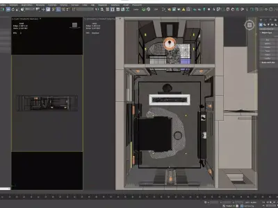 Bedroom interior designed room 3D model