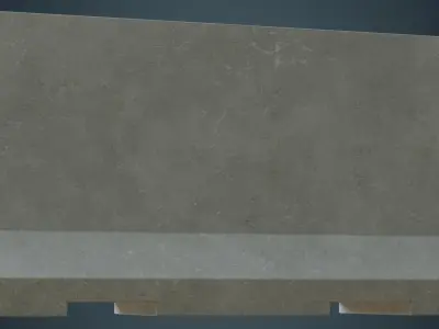 Concrete Barrier 3A Low-poly 3D model
