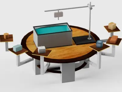 A chimed Principle Low-poly 3D model