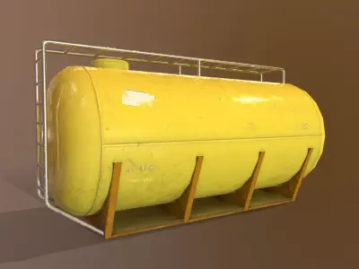 Cistern Realistic - Low Poly - Game ready Low-poly 3D model tank Low-poly 3D model