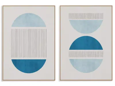 Abstract Painting Frame set 3D model 378
