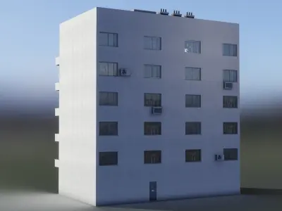 European Building 11 Low-poly 3D model