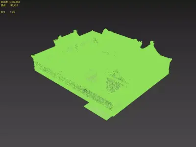  courtyard 3D model