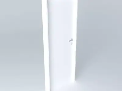 Simple  white door Free 3D model