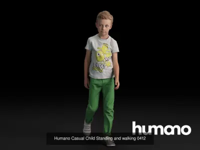 Humano 5-Pack - PEOPLE - DIVERSE - STREET - 5x 3D models 04C