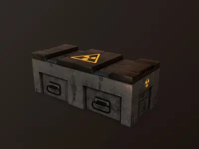 Sci-fi Chest Low-poly 3D model