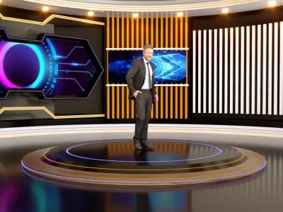 Virtual Set 3D model