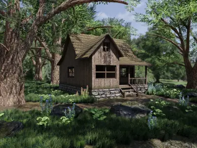 Medieval Scene 3D model