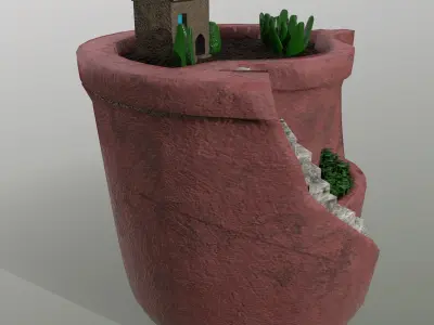 Sculpted Pot 3D model