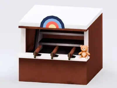 Amusement Park - Carnival Shooter Low-poly 3D model