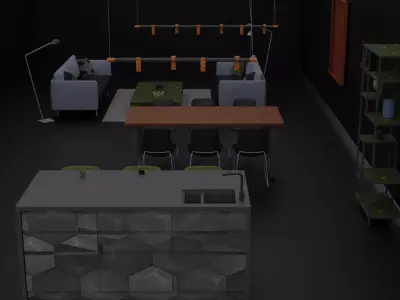 Living Room 3D model