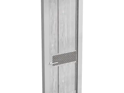 Modern entrance door 37 3D model
