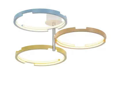 DANELA ceiling light with three circles 3D model