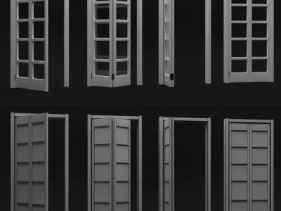 french door 3D model