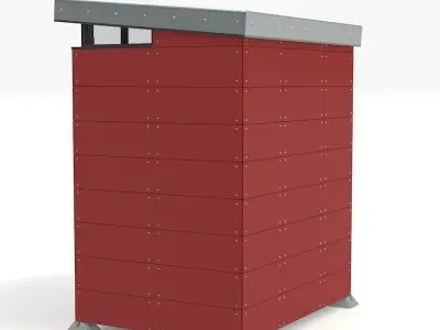 Modern Storage Shed 3D model