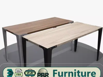 Table ar vr optimized Low-poly 3D model
