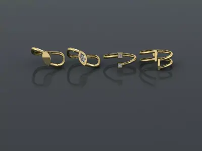 rings 3D print model 27