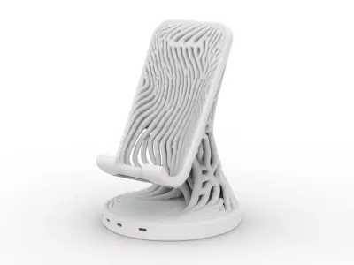 Organic Phone Stand 3D Printable 3D print model