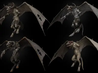 Bloodmoon Rigged Game Ready Low-poly 3D model