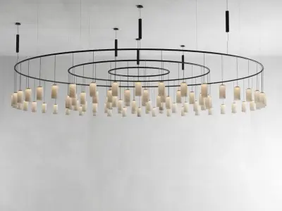 Santa and Cole Light Low-poly 3D model