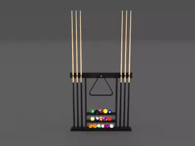 8 Ball Pool Rack 3D model