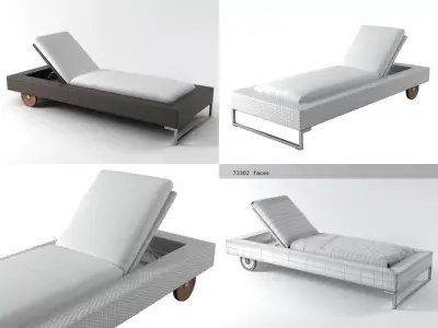 Luxor sunlounger 3D model