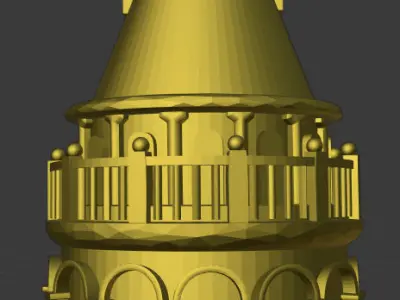 Galata Tower Istanbul 3D model for 3D print 3D print model
