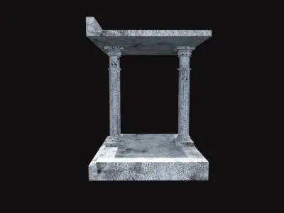 Lighthouse of Alexandria Gate V01 Low-poly 3D model