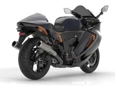 Generic Motorcycle 02 3D model