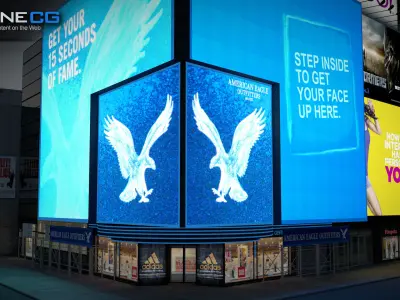 NYC Building W Downtown Hotel Low-poly 3D model