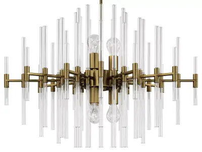 Cyan Design Quebec 30 Wide Aged Brass 6 ight Pendant Low-poly 3D model