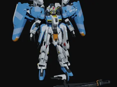 Ex-S Gundam Blender version 3D model