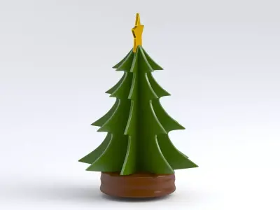 christmas tree table show piece 3D model