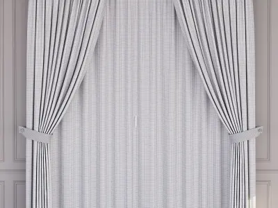 Curtain for interior 04 3D model