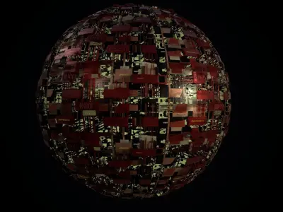 Sci-fi texture without modeling only texture PBR Low-poly 3D model