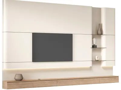 RJ Easy Design TV Wall 02 3D model
