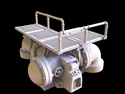 TUBES PLATFORM  - 3D PRINTABLE MODEL 3D print model