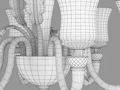 804060 Petalo Lightstar Chandelier 3D model