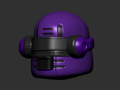 helmet high poly sculpt 3d printable  3D model 108